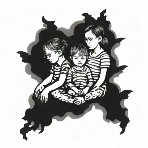 3 siblings tattoo design idea