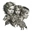 3 siblings tattoo design idea