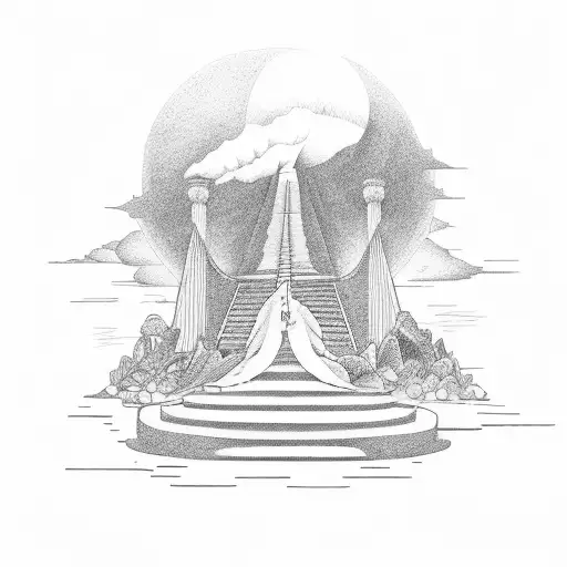 stairway to heaven tattoo design idea