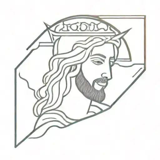 No King but King Jesus tattoo design idea