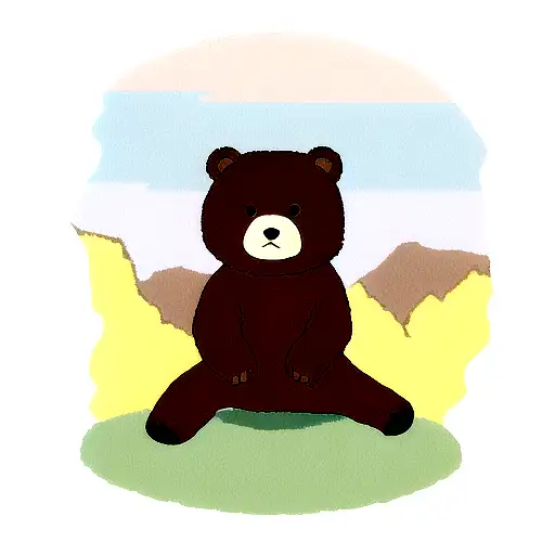 Bear tattoo design idea