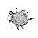 turtle wakeboard  tattoo design idea