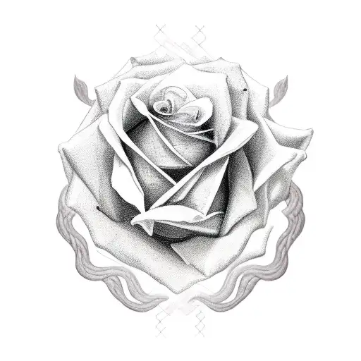 Rose Scorpio Tribal  tattoo design idea