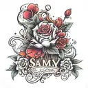 name Samy tattoo design idea