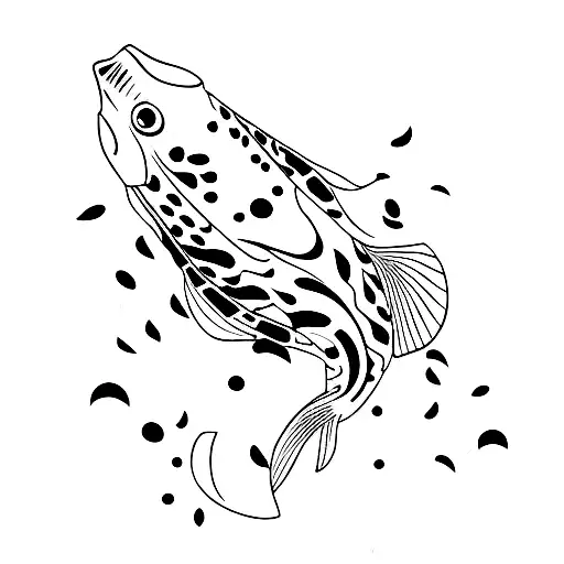 pez koi  tattoo design idea