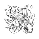 pez koi  tattoo design idea