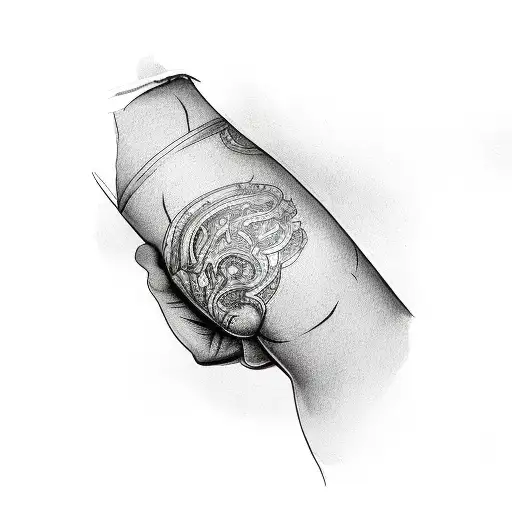 The drawing of forearm tattoo other side by GarrettHaddox on DeviantArt