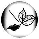 leaves falling from the wind,apple tree tattoo design idea