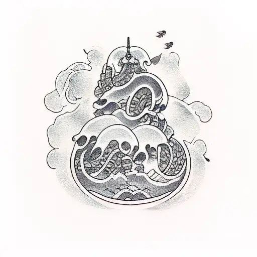 Gluttony tattoo design idea