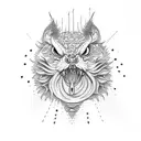 Gluttony tattoo design idea