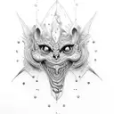 Gluttony tattoo design idea