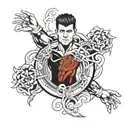 Cody rhodes tattoo design idea