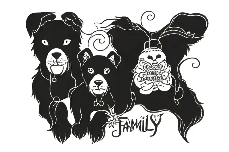 Always Family is Everything tattoo design idea
