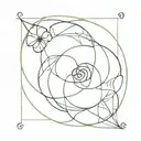 Resilience, femininity, reborn, change, eternity, evolving, Fibonacci sequence  tattoo design idea