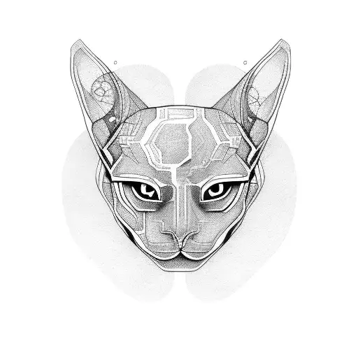 sphynx tattoo design idea