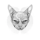 sphynx tattoo design idea