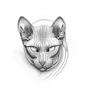 sphynx tattoo design idea