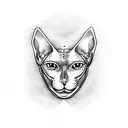 sphynx tattoo design idea