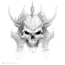 necromancer from diablo tattoo design idea