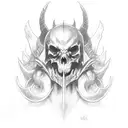 necromancer from diablo tattoo design idea