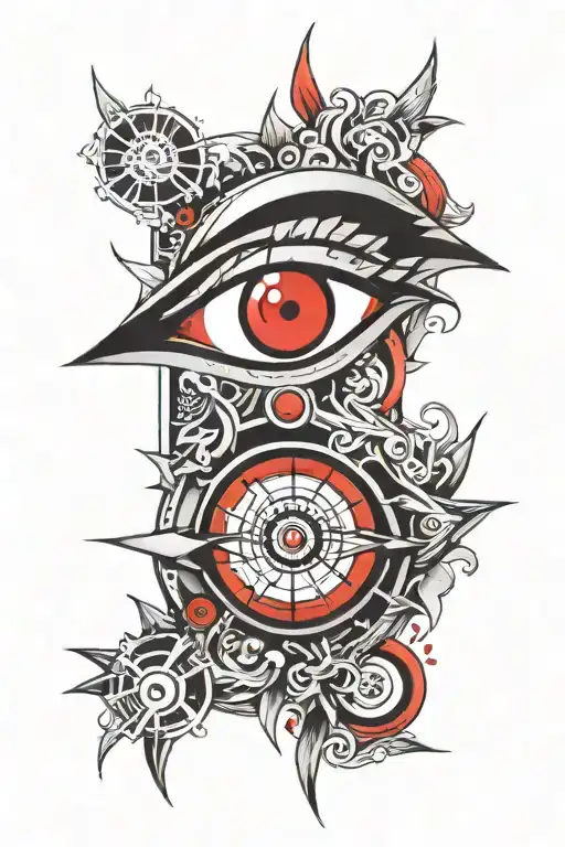 sharingan eye tattoo design idea
