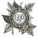 god is greater than high and low   tattoo design idea