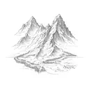 wasatch mountains utah lord of the rings map style tattoo design idea