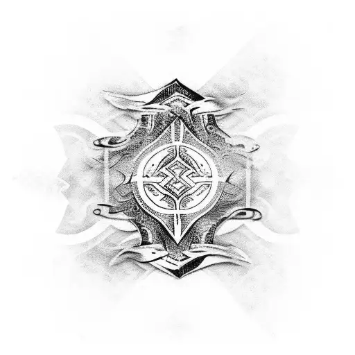 fire and ice tattoo design idea