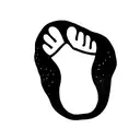 Memory tattoo, real baby footprint, butterfly, stars tattoo design idea