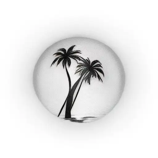 Palm Tree,  tattoo design idea