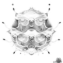 moon jellyfish tattoo design idea