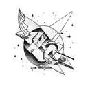 lettering AC tattoo design idea