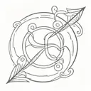 karma symbol tattoo design idea