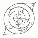 karma symbol tattoo design idea