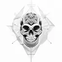 skull candy tattoo design idea