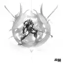 Sketch a scene of Strider Hiryu battling against a powerful enemy tattoo design idea