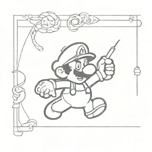 07082002 Mario tattoo design idea
