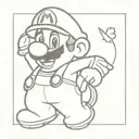 07082002 Mario tattoo design idea