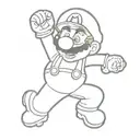 07082002 Mario tattoo design idea
