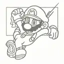 07082002 Mario tattoo design idea