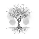 oliv tree tattoo design idea