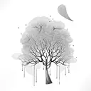 oliv tree tattoo design idea