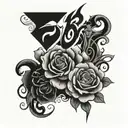 fuck love tattoo design idea