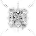 stay insane dark lettering tattoo design idea