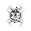 stay insane dark lettering tattoo design idea