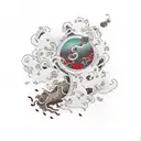 tea tree tattoo design idea