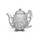 tea leaf tattoo design idea