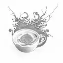 tea leaf tattoo design idea