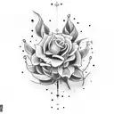 tea leaf tattoo design idea