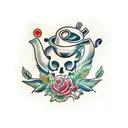 tea leaf tattoo design idea